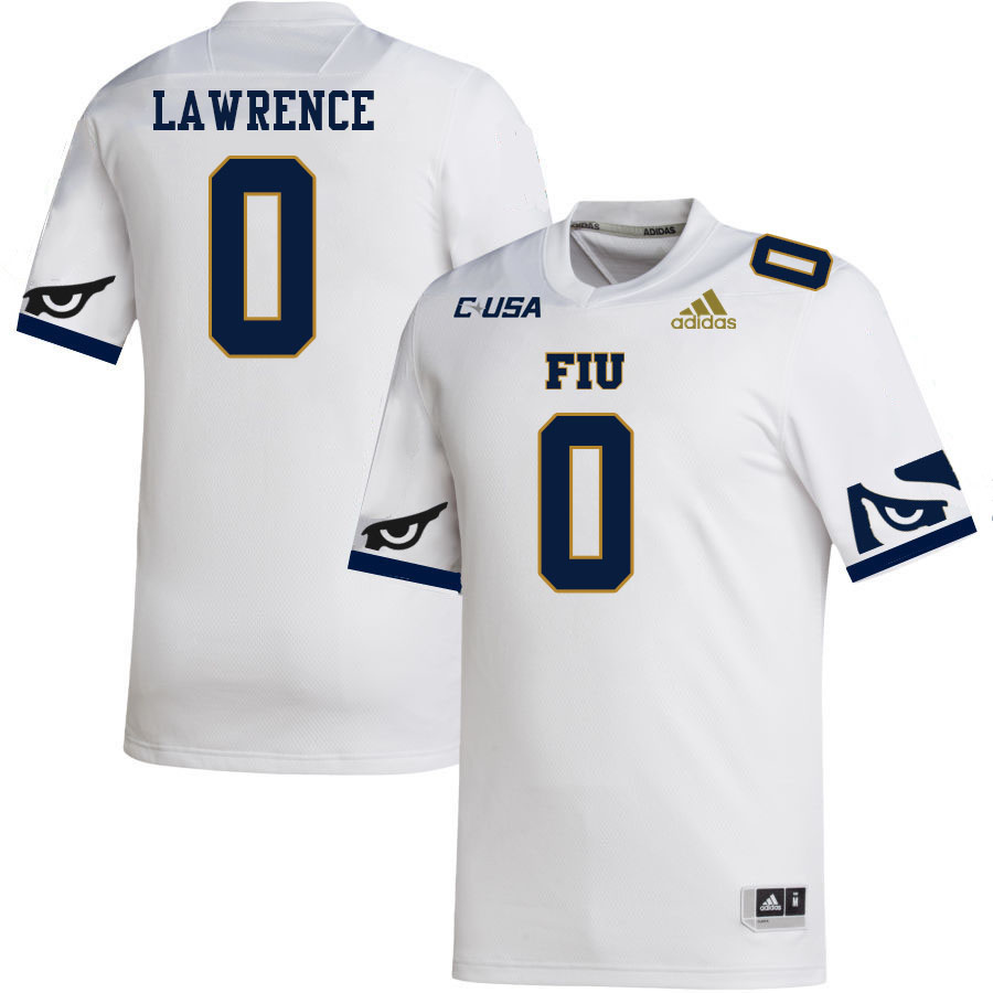 #0 Shomari Lawrence FIU Jersey,Florida International University Panthers Football Jersey-White